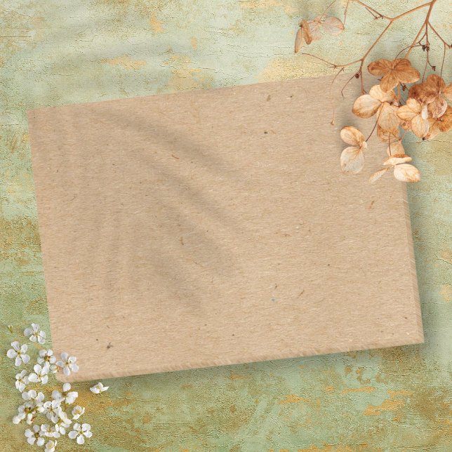Notas Post-it® Estilo de papel kraft rústico simple (Simple Rustic Kraft Paper Style Post-it Notes)