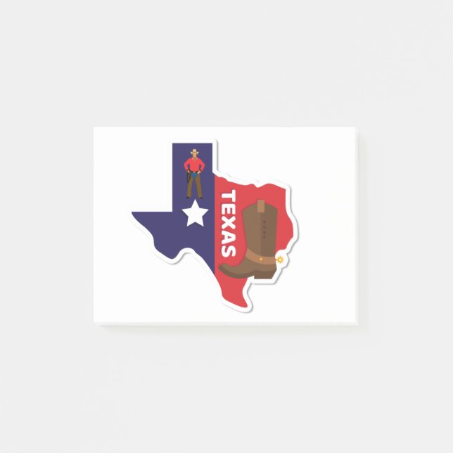 Notas Post-it® Estilo de Texas (Anverso)