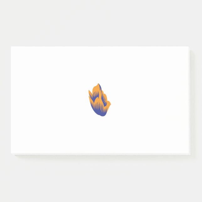 Notas Post-it® Estilo decorativo, verde azul oscuro, wattle (Anverso)