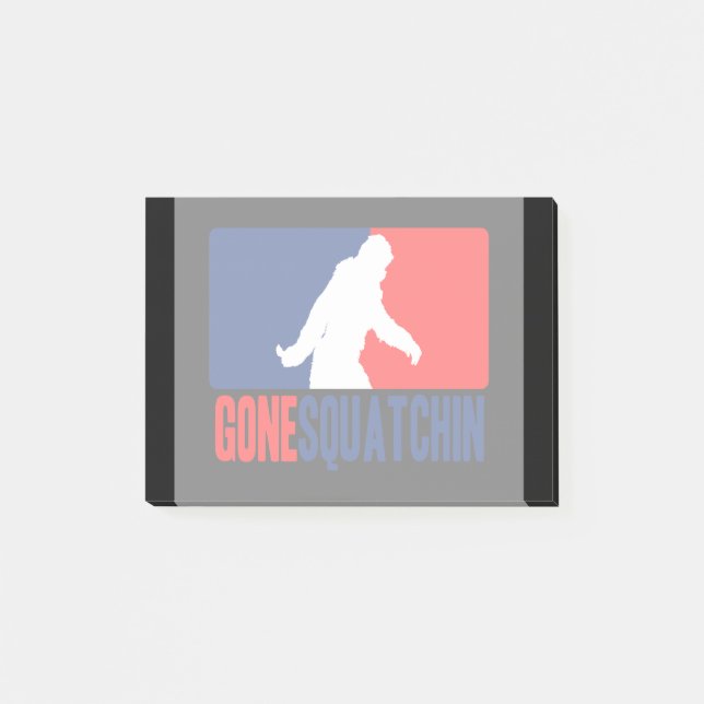 Notas Post-it® Estilo ido de la liga de Squatchin (Anverso)