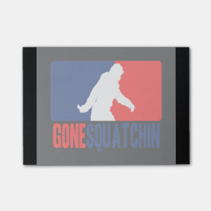 Notas Post-it® Estilo ido de la liga de Squatchin