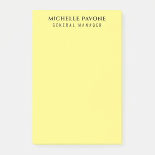 Notas Post-it® Estilo Luz Amarillo Simple Sencillo Profesional