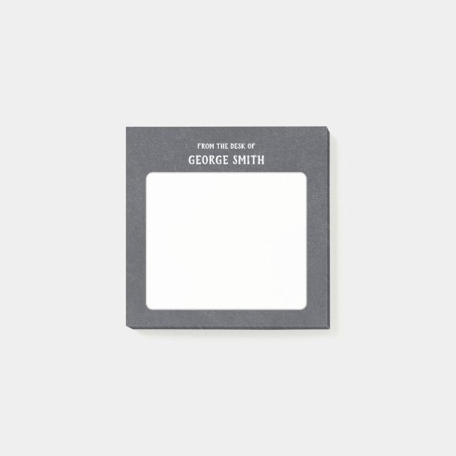 Notas Post-it® Estilo pizarra desde la mesa de Personalizable (Anverso)