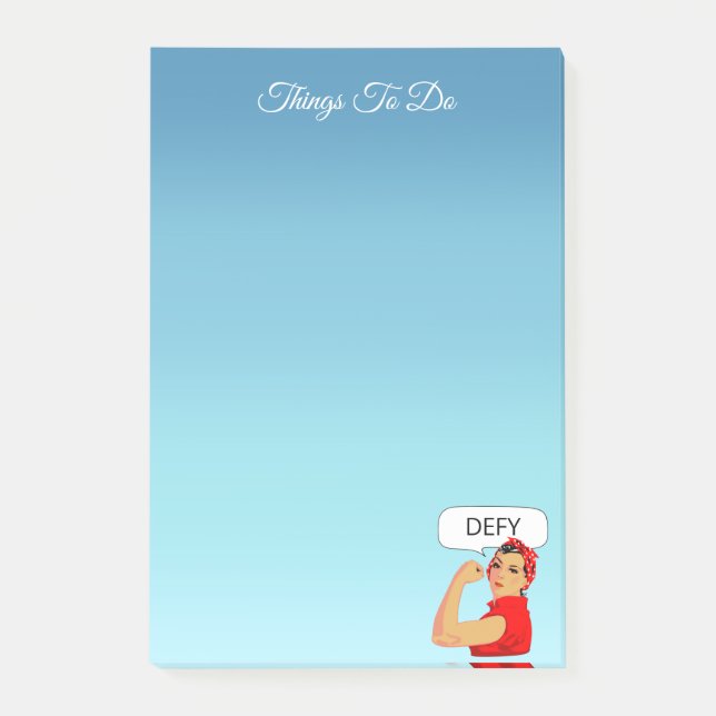 Notas Post-it® Estilosas cosas de mujeres ventilares para hacer n (Anverso)