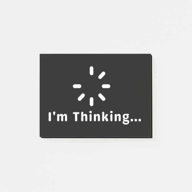 Notas Post-it® Estoy pensando (Anverso)