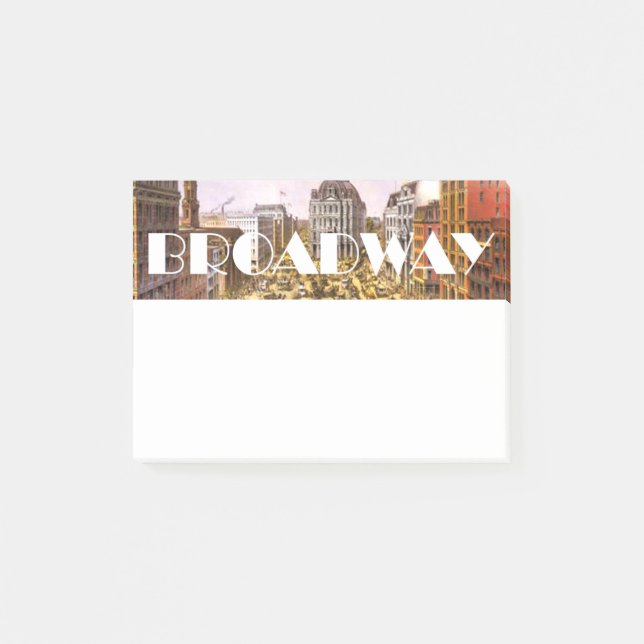 Notas Post-it® Estrella de Broadway de la CAMISETA (Anverso)