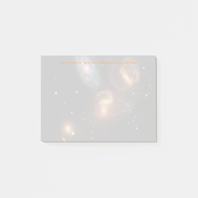 Notas Post-it® Estrella de galaxia Stephans Quintet (Anverso)