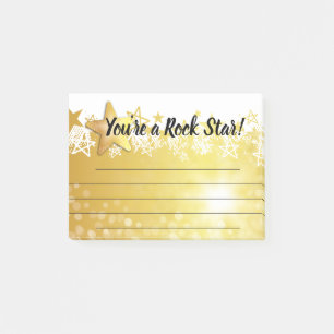 Notas Post-it® Estrella del rock del premio del post-it del