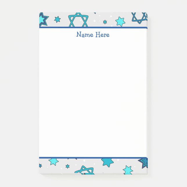 Notas Post-it® Estrella personalizada de David Post-It Notes (Anverso)