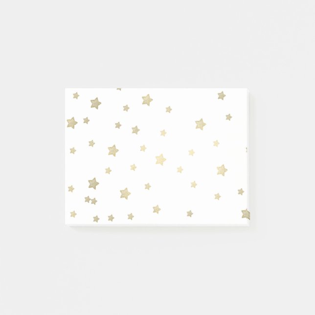 Notas Post-it® Estrellas del oro (Anverso)