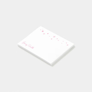Notas Post-it® Estrellas del rosa personalizadas