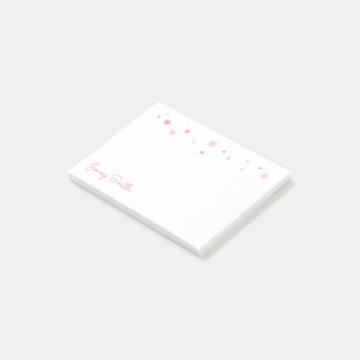 Notas Post-it® Estrellas del rosa personalizadas