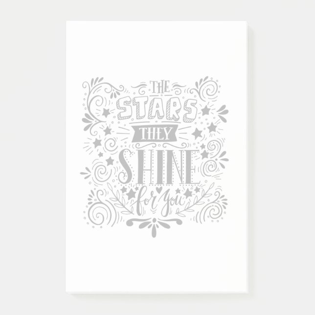 Notas Post-it® Estrellas Que Brillan Por Ti (Anverso)