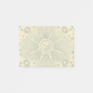 Notas Post-it® Estrellas Sol Antiguo Cielo Nocturno Zodiaco Medie