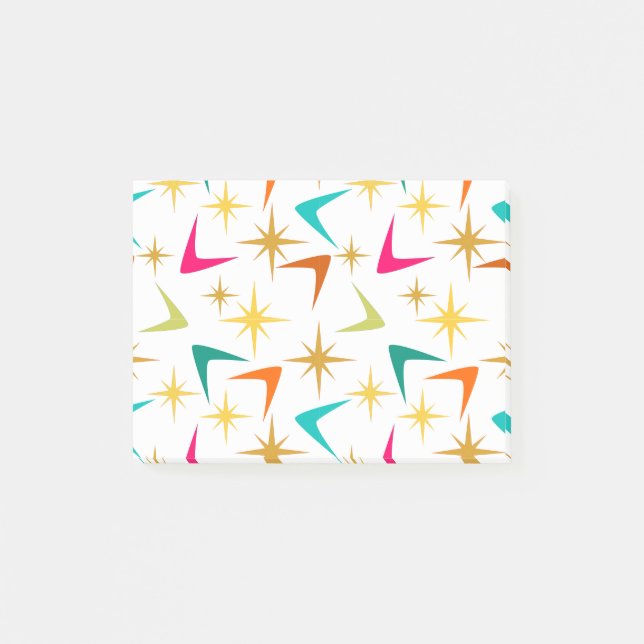 Notas Post-it® Estrellas y boomerangs (Anverso)