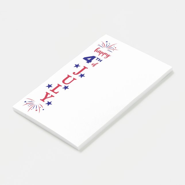 Notas Post-it® Estrellas y rayas (En perspectiva)