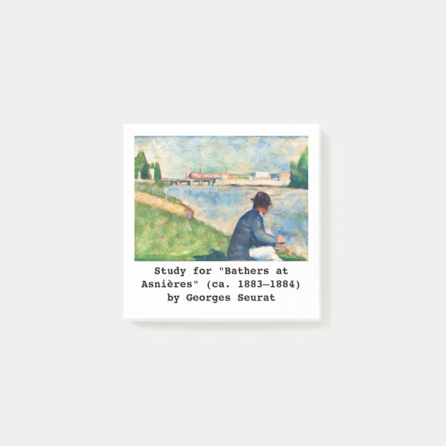 Notas Post-it® estudio Bella Artes de Georges Seurat (Anverso)
