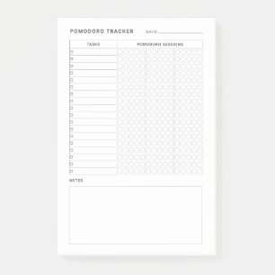 Notas Post-it® Estudio de Pomodoro Habit Planner