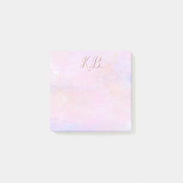 Notas Post-it® Estudio Esencial Rosa Caprichoso con Acuarela