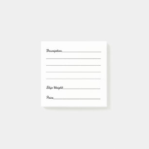 Notas Post-it® Etiqueta de marca de etiquetas de inventario de li