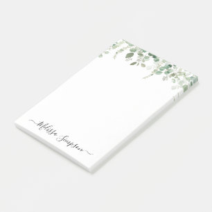 Notas Post-it® eucalipto verde personalizado