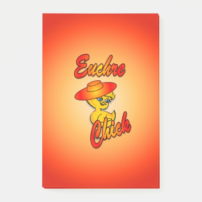 Notas Post-it® Euchre Chick #5 (Anverso)
