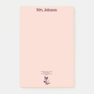 Notas Post-it® Experto en Gramática Conocedor de Prosa Educador A
