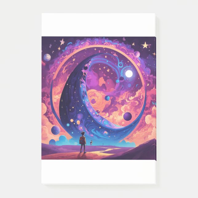 Notas Post-it® "Explorando las fuerzas gravitacionales: Una persp (Anverso)