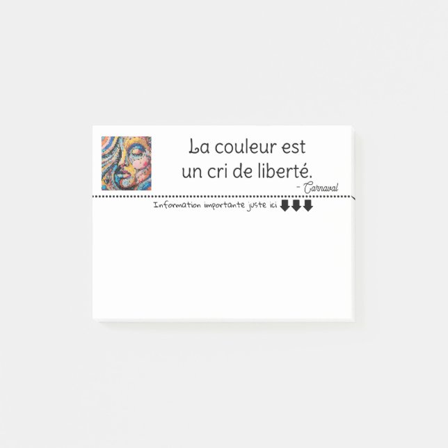 Notas Post-it®  Explosion de couleurs pixelisées (Anverso)