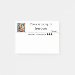 Notas Post-it® Explosión de píxeles vibrantes pintura