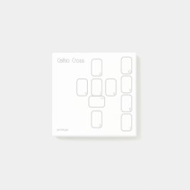 Notas Post-it® Extensión de tarot de la cruz celta (pequeña, simp