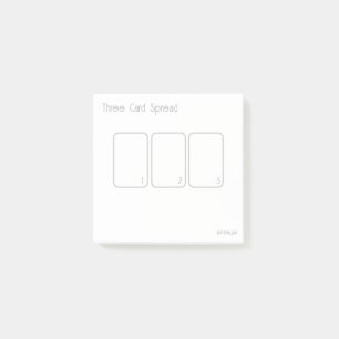 Notas Post-it® Extensión Tarot de tres tarjetas (pequeña, sencill