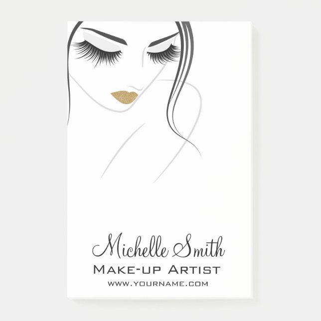 Notas Post-it® Extensiones Lash de latigazos largos (Anverso)