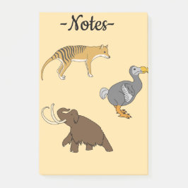 Notas Post-it® Extinct Animals 