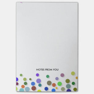 Notas Post-it® Extracto del multicolor del modelo de los