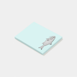 Notas Post-it® Extraño pez vintage