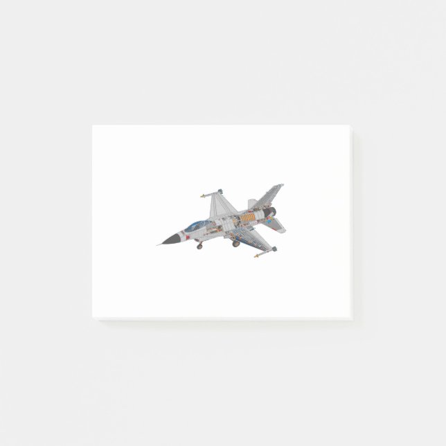 Notas Post-it® F-16 Mecánica interna para aviones de combate de r (Anverso)