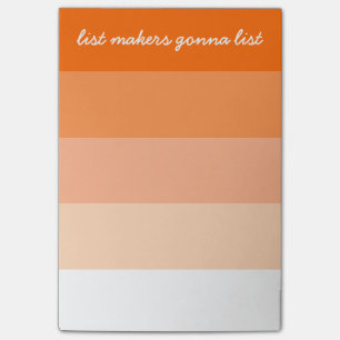 Notas Post-it® Fabricantes de listas de bandas modernas