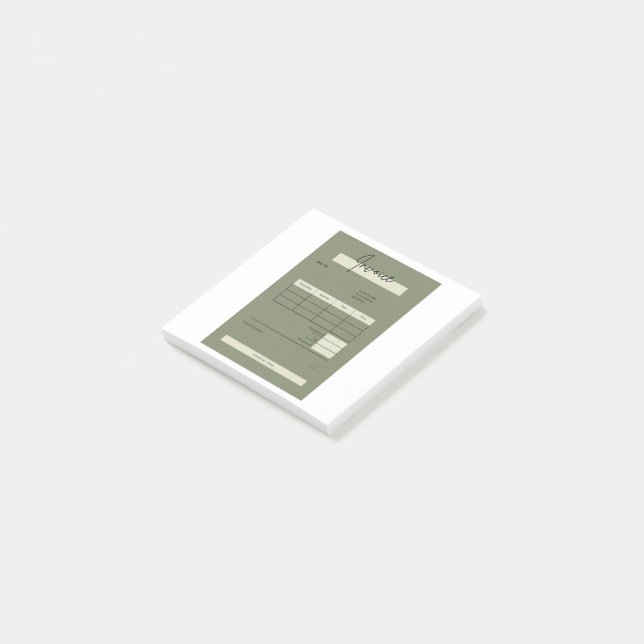 Notas Post-it® factura (En perspectiva)