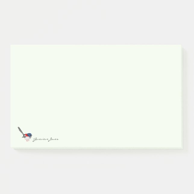 Notas Post-it® Fairy Wren (Anverso)