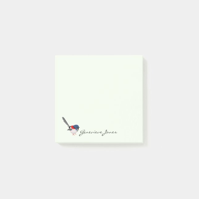 Notas Post-it® Fairy Wren (Anverso)