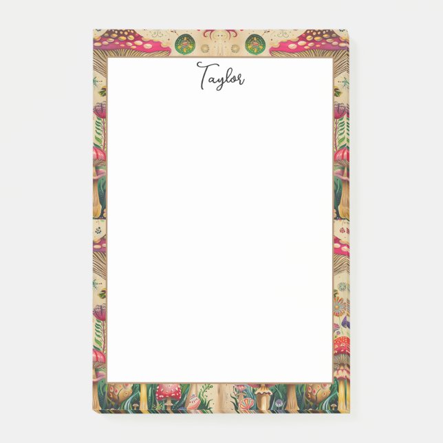 Notas Post-it® Fairytale Mushrooms (Anverso)