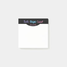 Faith Hope Love Heart Christian Inspirador 3x3