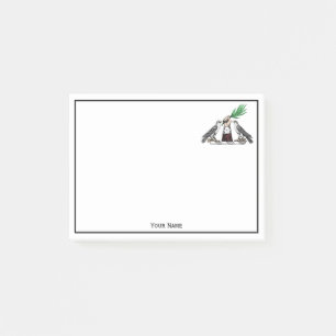 Notas Post-it® Falcones Heráldicos Vintage con Emblema Escudo Man