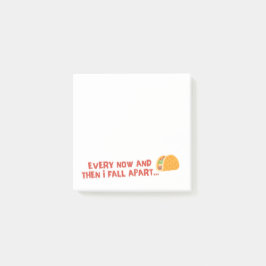 Notas Post-it® Fall Apart Taco Funny Post-It Notes