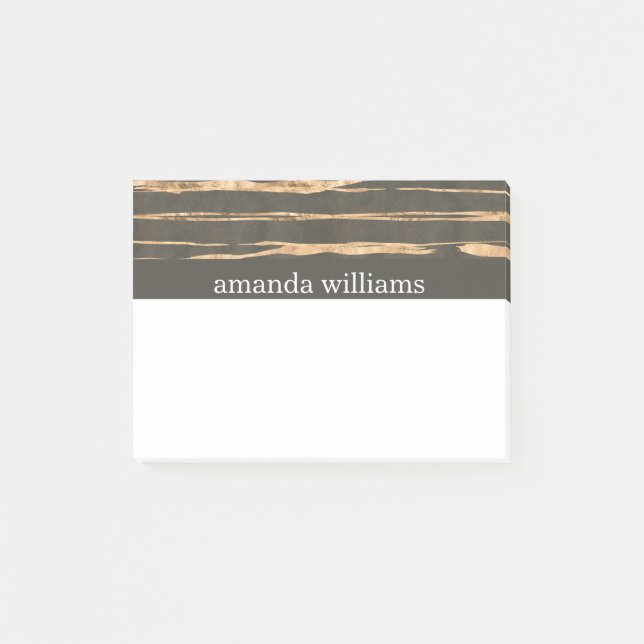 Notas Post-it® Falso profesional con clase del Relieve metalizado (Anverso)