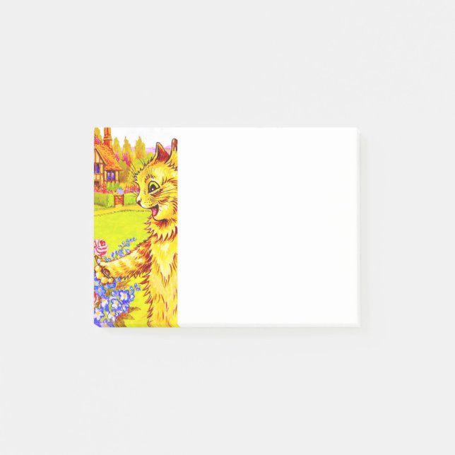 Notas Post-it® Familia Cat en el Jardín (Anverso)