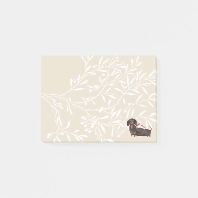 Notas Post-it® Familia Dachshund y Aves (Anverso)