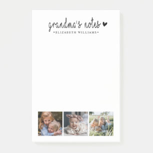 Notas Post-it® Familia de Collages de fotos Grandmas Notes