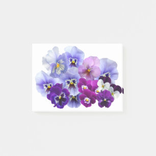 Notas Post-it® Familia Violeta De Flor Violeta Aislada De Pansy.